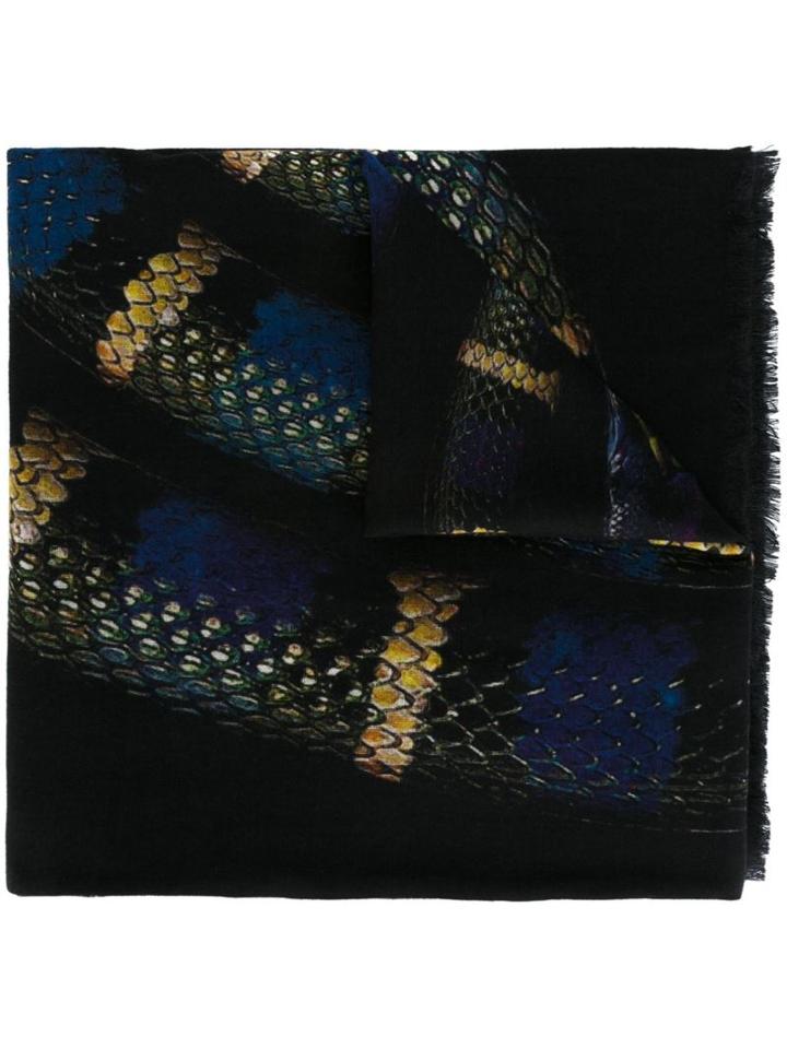 Marcelo Burlon County Of Milan 'colorados' Snake Graphic Scarf