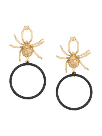 Lako Bukia X Natia Khutsishvili Detailed Spider Earrings - Metallic