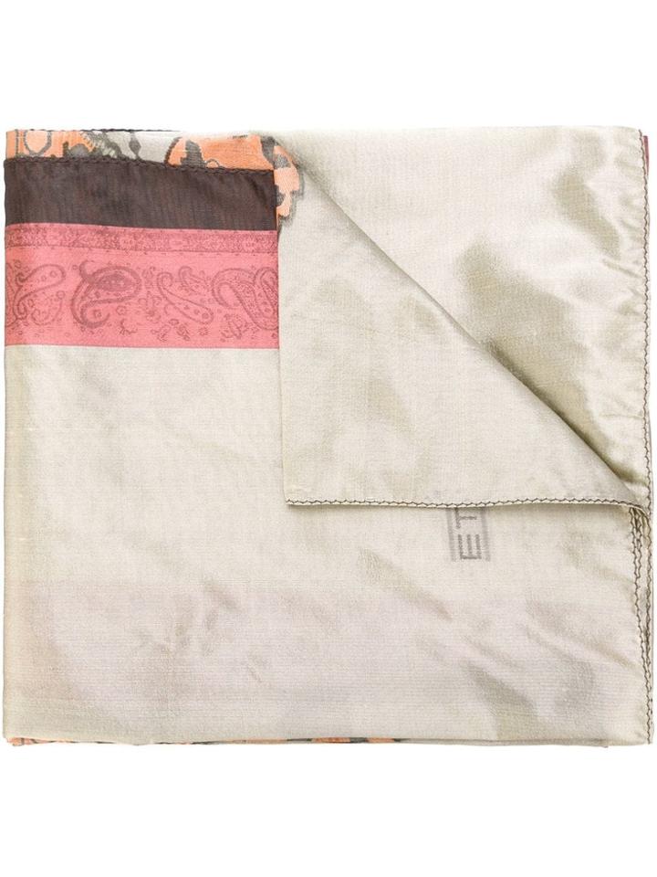 Etro Paisley Jacquard Scarf - Nude & Neutrals