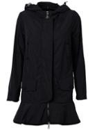 Moncler 'chevaine' Coat, Women's, Size: 1, Black, Polyester