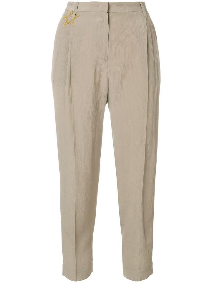 Lorena Antoniazzi High Waist Tailored Trousers - Neutrals