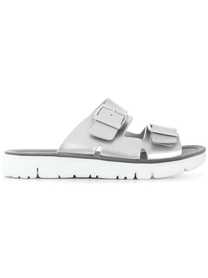 Camper Double Strap Sandals - Metallic