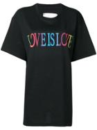 Alberta Ferretti 'love Is Love' T-shirt - Black