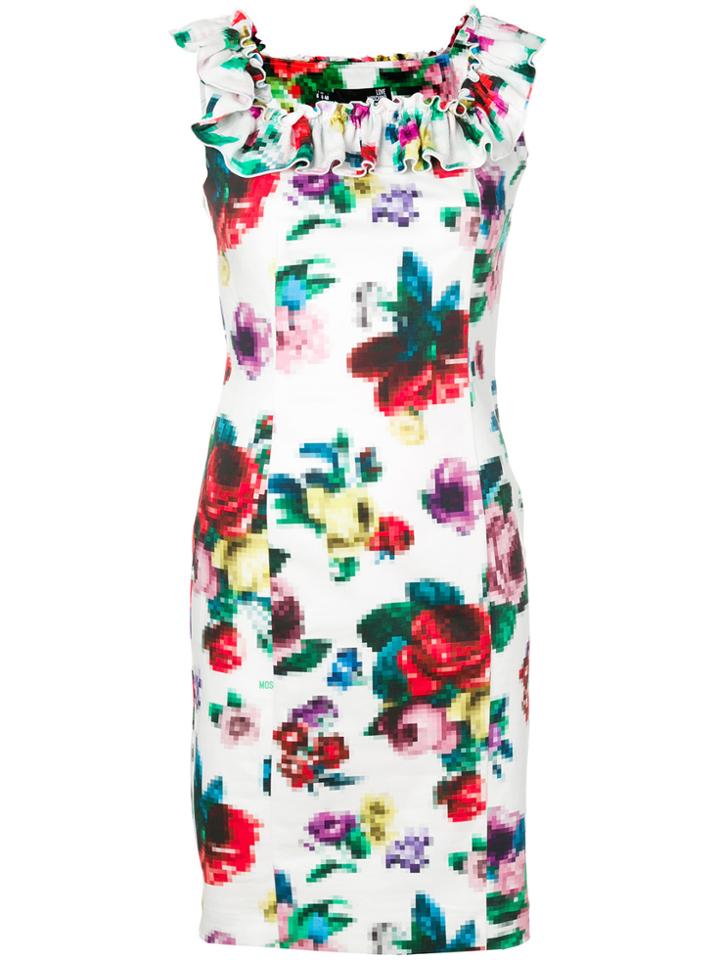 Love Moschino Floral Pixel Print Dress - Multicolour