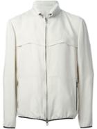 Giorgio Armani Contrast Trim Zip Front Jacket