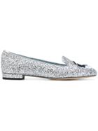 Chiara Ferragni Flirting Glitter Loafers - Metallic