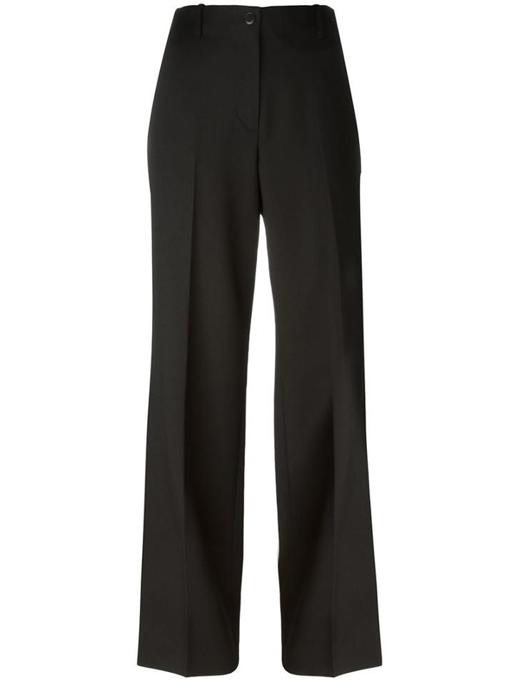 Helmut Lang 'sateen' Trousers, Women's, Size: 0, Black, Cotton/wool