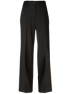 Helmut Lang 'sateen' Trousers, Women's, Size: 0, Black, Cotton/wool
