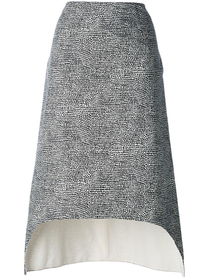 Marni - Curved Hem Skirt - Women - Cotton - 42, White, Cotton