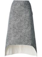 Marni - Curved Hem Skirt - Women - Cotton - 42, White, Cotton