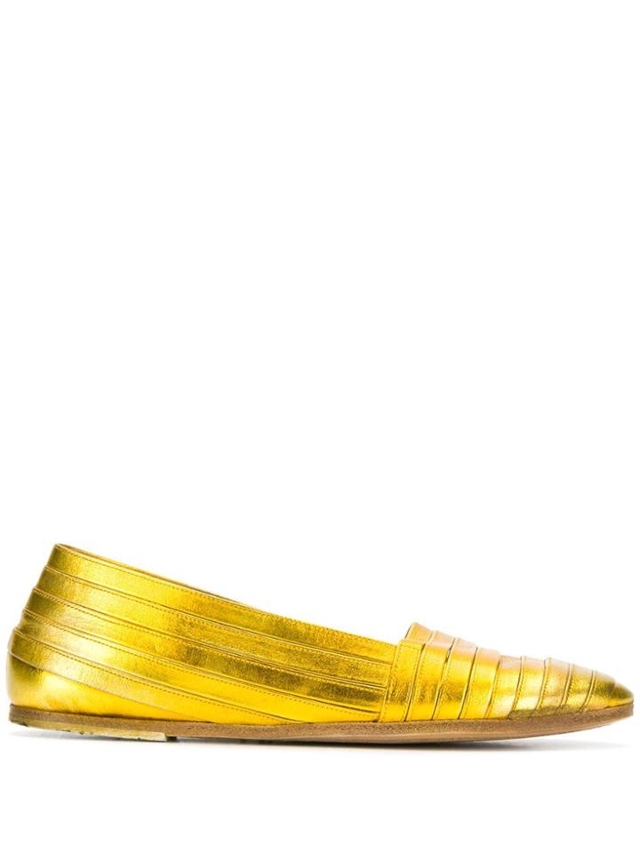 Marsèll Striped Panel Pumps - Yellow