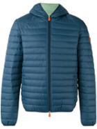 Save The Duck Hooded Padded Jacket, Men's, Size: Xl, Blue, Polyester/nylon