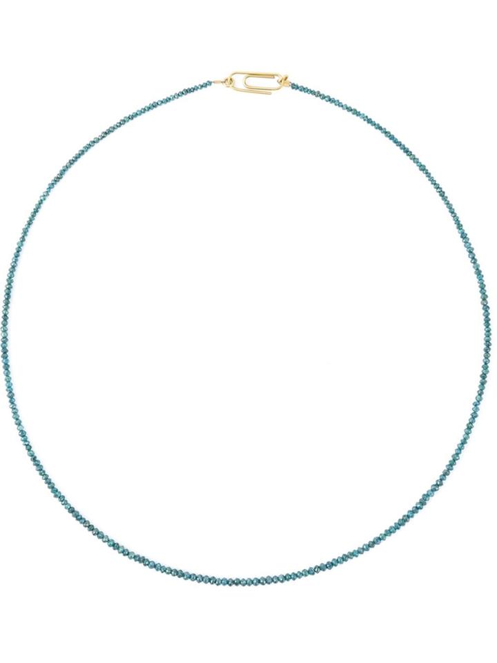 Uzerai Edits String Diamond Necklace - Metallic