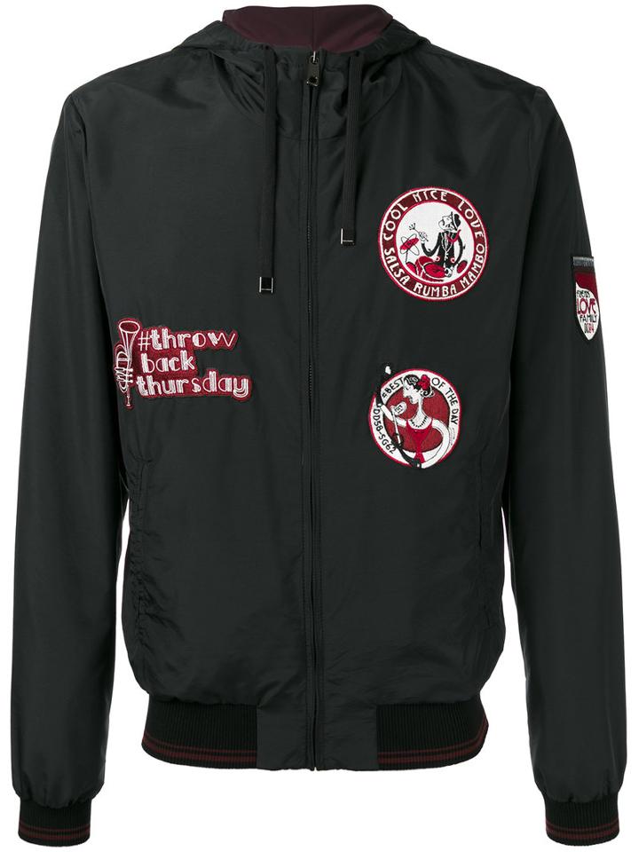 Dolce & Gabbana - Jazz Patches Jacket - Men - Polyamide/polyester/polyester - 52, Black, Polyamide/polyester/polyester