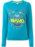 Kenzo 'tiger' Sweatshirt, Women's, Size: Large, Blue, Cotton
