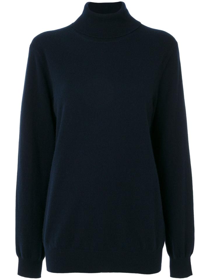 Laneus Roll-neck Cashmere Jumper - Blue