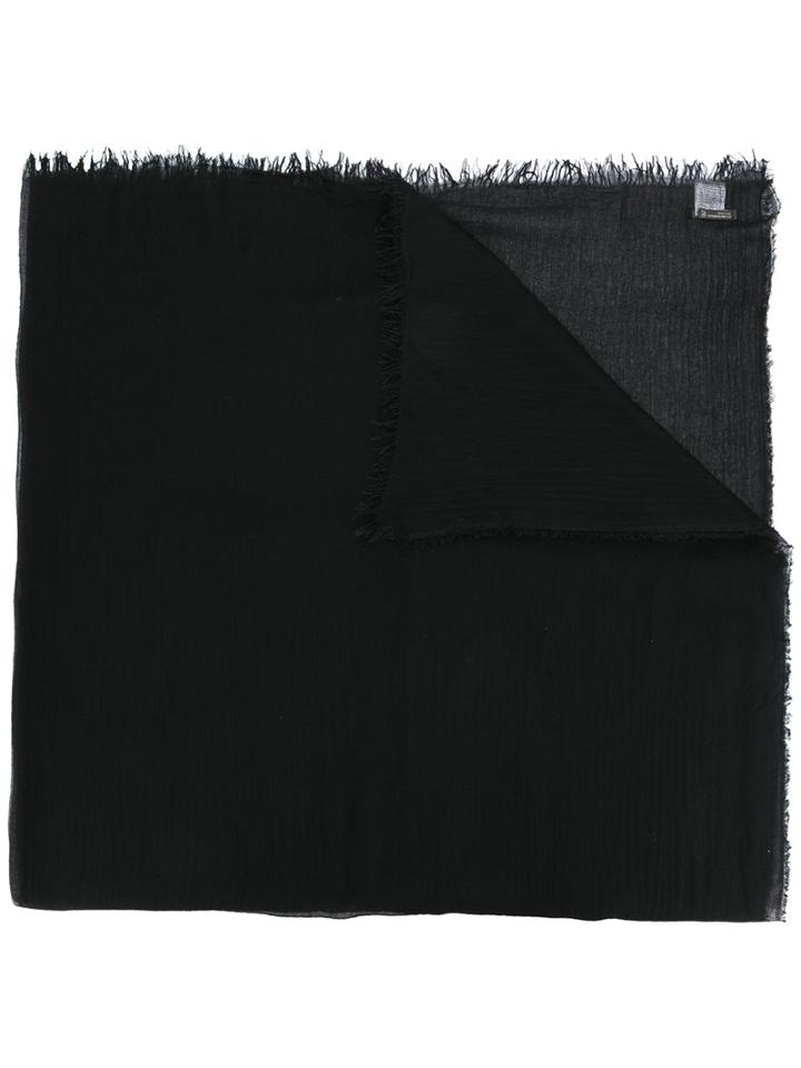 Faliero Sarti Biat Scarf, Adult Unisex, Black, Silk/modal