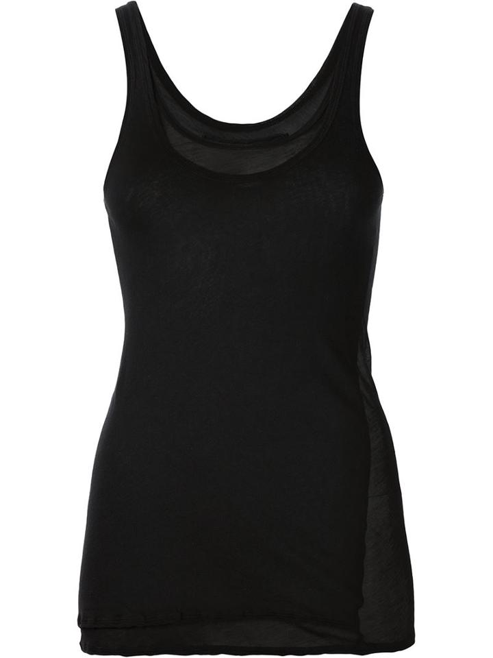 Kristensen Du Nord Double-layered Tank, Women's, Size: 1, Black, Cotton