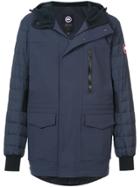 Canada Goose Hooded Zipped Coat - Blue