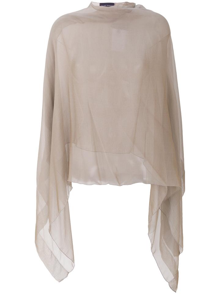 Talbot Runhof Sheer Stole - Brown
