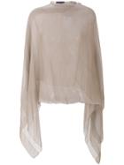 Talbot Runhof Sheer Stole - Brown