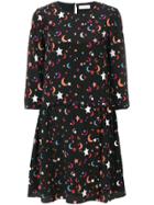 Chinti & Parker Midnight Printed Dress - Black