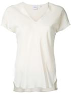 Aspesi - V-neck T-shirt - Women - Silk - 38, White, Silk