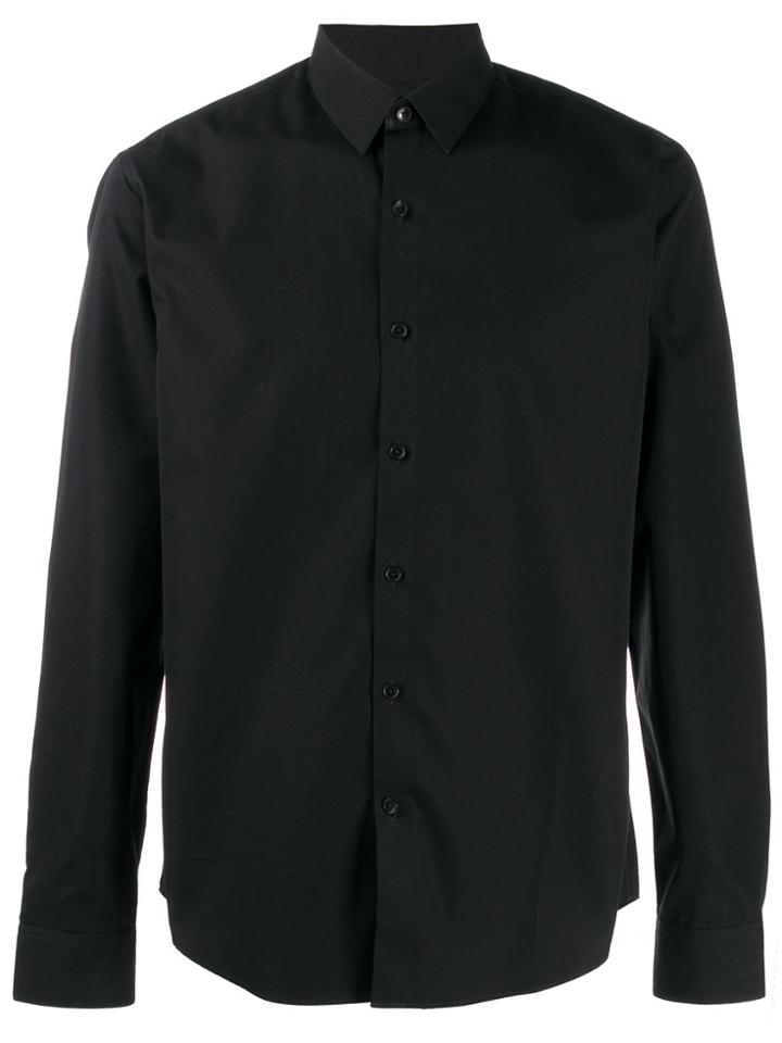 Sandro Paris Plain Long-sleeved Shirt - Black