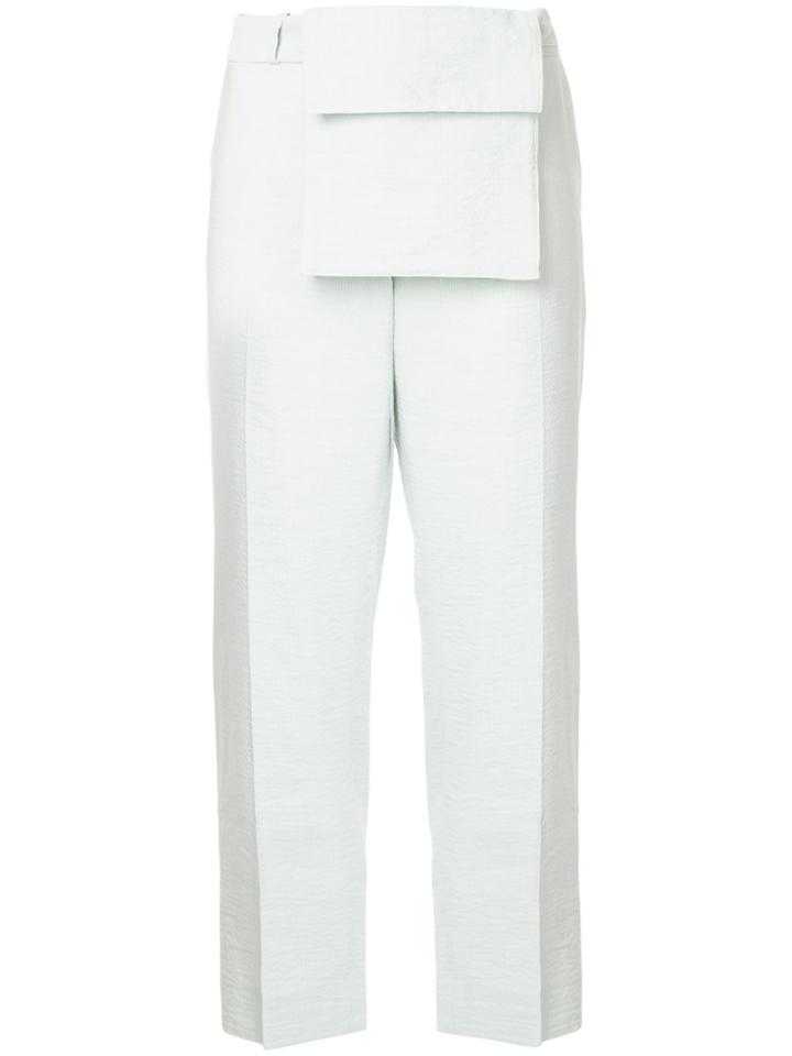 Nehera Layer Detail Cropped Trousers - Blue