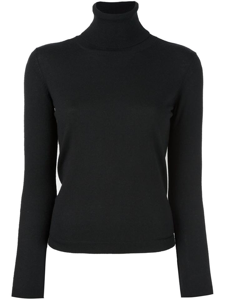 Red Valentino Turtleneck Jumper, Women's, Size: Xs, Black, Silk/polyamide/cashmere
