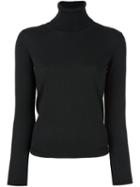 Red Valentino Turtleneck Jumper, Women's, Size: Xs, Black, Silk/polyamide/cashmere