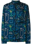 Sunnei Cocktails Print Shirt - Blue