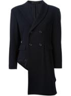 Yohji Yamamoto Vintage Asymmetric Peacoat, Women's, Size: Small, Blue