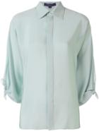 Ralph Lauren Bow-sleeve Fitted Shirt - Green