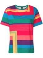 Ps Paul Smith Striped Oversized T-shirt - Red