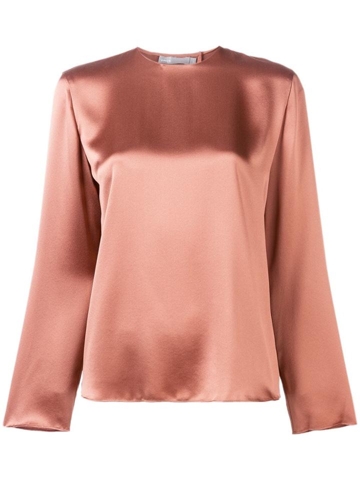 Vince Satin Blouse - Brown