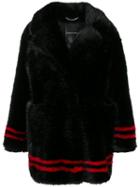 Ermanno Scervino Faux Fur Peacoat - Black