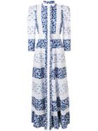 Alexander Mcqueen Printed Shirt Dress - Blue