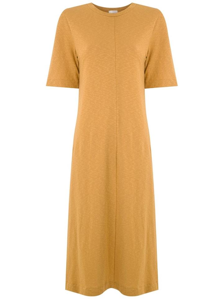 Osklen Rustic Fit Ribbed Dress - Yellow