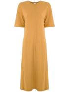 Osklen Rustic Fit Ribbed Dress - Yellow