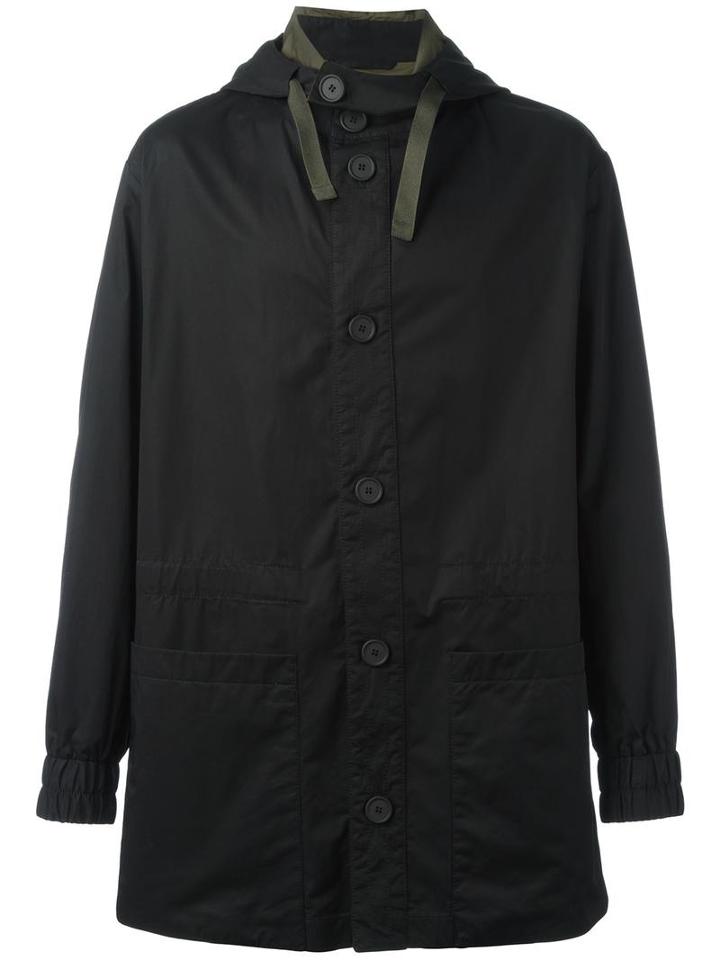 Marni Hooded Coat, Men's, Size: 50, Black, Cotton