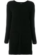 Twin-set Knitted Mini Dress - Black