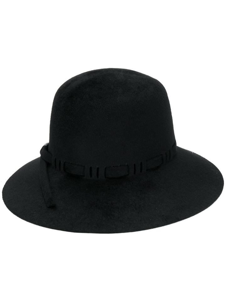 Gucci Bow Embellished Structured Hat - Black