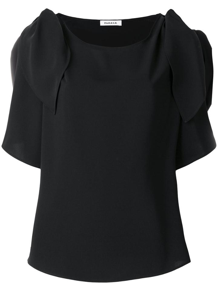 P.a.r.o.s.h. Cut Out Detail Blouse - Black