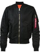 Alpha Industries 'ma-1' Flight Jacket, Adult Unisex, Size: Xxl, Black, Nylon/polyester