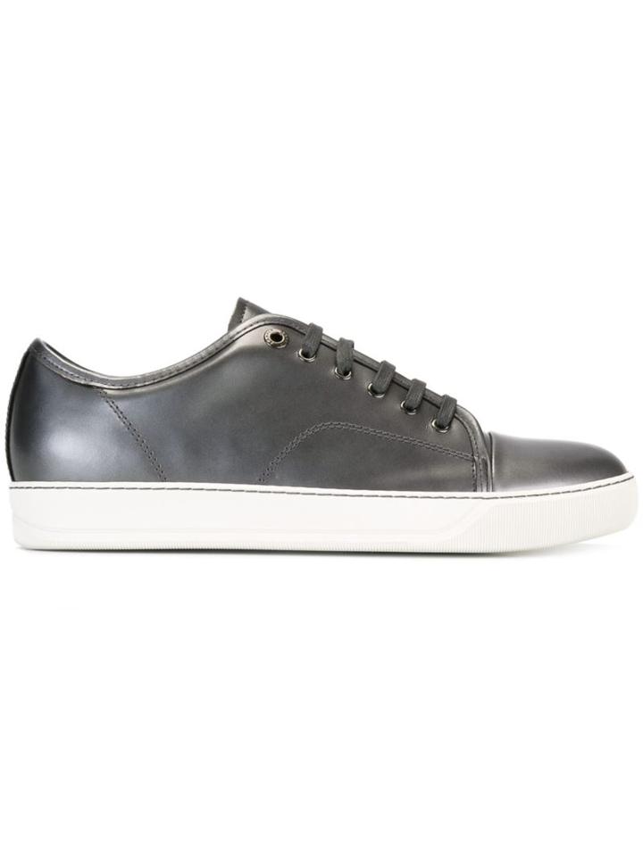 Lanvin Metallic (grey) Degrade Sneakers, Men's, Size: 8, Rubber/calf Leather/leather