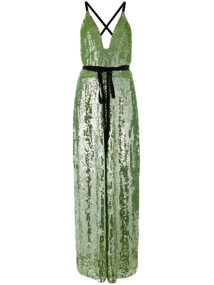 Temperley London Bardot Jumpsuit - Green