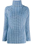 Ermanno Scervino Turtle Neck Jumper - Blue