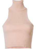 A.l.c. Roll Neck Cropped Tank Top - Nude & Neutrals