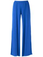 Lygia & Nanny - Wide Trousers - Women - Polyamide - 46, Blue, Polyamide